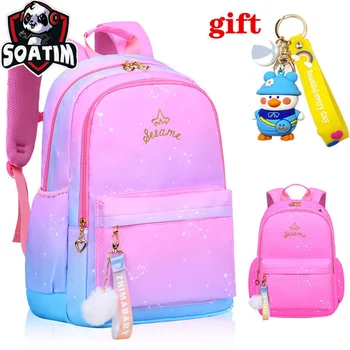 водонепроницаемые детские школьные сумки для девочек, школьный рюкзак начальной школы принцессы, Ортопедические рюкзаки, школьный ранец для детей Mochila Infantil
