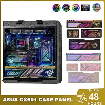 DIY Helios GX601 Case Осветительная Панель ARGB ROG Strix Lighboard, УФ-Лазерная Гравировка MOD Gamer Gabinet Shroud Plate Наклейка