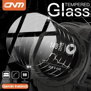 Закаленное стекло Премиум-класса 9H для Garmin Instinct Sports/Esports Edition/Solar/MARQ Golfer Ultra-HD Защитная пленка для экрана