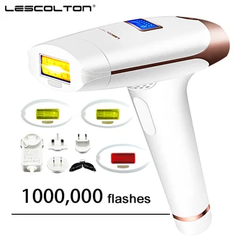 Лазерный Эпилятор Lescolton 1000000shotes Лазерное Горячее Надувательство Постоянный IPL Фотоэпилятор Для Удаления Волос Безболезненный Электрический Эпилятор Machin