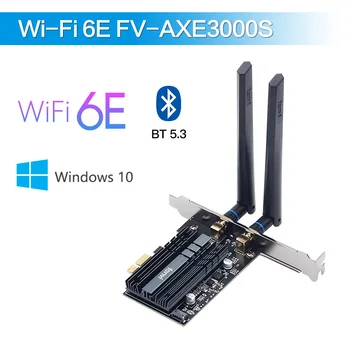 Wi-Fi 6E 5374 Мбит/с AX210 Беспроводной Адаптер PCIE Bluetooth 5,3 wifi Карта 2,4G/5G/6G 802.11AX/AC Mu-MIMO Сетевая карта для настольных компьютеров