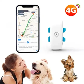 Умный мини 4G Детский GPS-трекер для домашних животных, собак, кошек, Автомобильный трекер, Водонепроницаемый Ошейник с защитой от потери местоположения, GPS-трекер, Бесплатное онлайн-приложение для веб-сайта