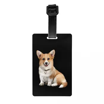 Багажная бирка Pembroke Welsh Corgi для дорожного чемодана, подарок для домашних собак, Защитная крышка, идентификационная этикетка