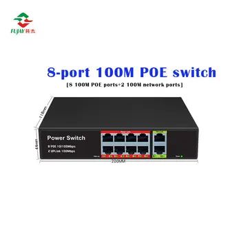 Китайский оптоволоконный Коммутатор Poe 4 8 16 24 Порта 10/100 м Ethernet Оптоволоконный коммутатор