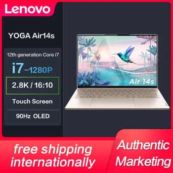 Новый Ноутбук Lenovo YOGA Air14s с процессором Intel Core i7-1280P 14 Дюймов 2.8K с Сенсорным экраном 90 Гц OLED