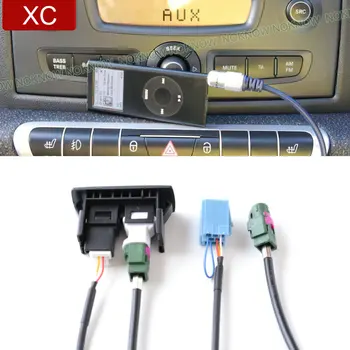 6 8-Контактный автомобильный CD-радиоприемник 3,5 мм AUX USB интерфейсная панель с кабелем-адаптером Подходит для Mercedes-Benz Smart 450 451 smart fortwo