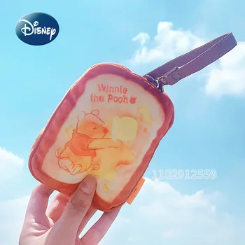 Disney Pooh Bear Новая плюшевая сумка для карт с Мультяшным Рисунком, Милый плюшевый чехол для карт, Высококачественный роскошный бренд, держатель для удостоверения личности, подарок на день рождения