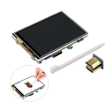 3,5-Дюймовый Интерфейс HDMI 480 * 320 С Регулируемым Сенсорным Дисплеем Для Raspberry Pi 3