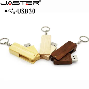 Индивидуальный ЛОГОТИП JASTER USB 3.0, деревянная флешка, деревянный u-диск, флешка 4 ГБ, 16 ГБ, 32 ГБ, 64 ГБ, креативный подарок, бесплатный логотип на заказ