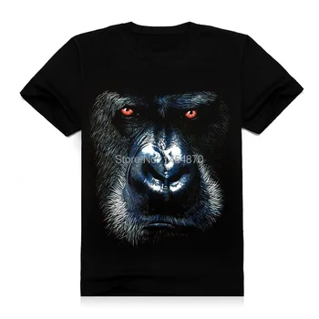 Новая Крутая модная брендовая футболка с обезьяной-орангутангом, Высококачественная 100% хлопковая одежда в стиле панк-рок, черные рубашки для фитнеса, Хардрок, Металл
