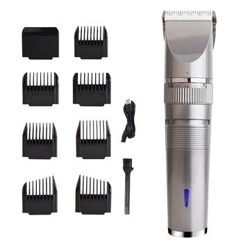 1 комплект Профессиональной машинки для стрижки волос, USB Перезаряжаемая машинка для стрижки волос, Мужская Стрижка, Керамическое лезвие для бритья, Машинка для стрижки волос ABS + PC