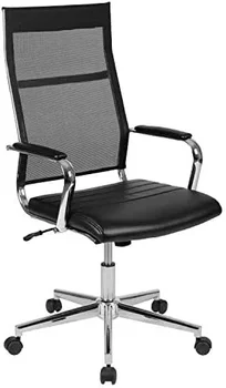Современное офисное кресло для руководителей из белой мягкой кожи с высокой спинкой, вращающееся