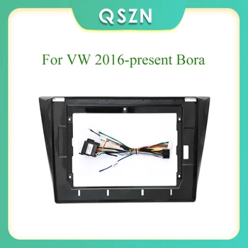 10-дюймовый автомобильный радиоприемник с 2 Din-панелями, рамка для CD DVD-приборной панели, Аудио Интерьер для VW 2016-настоящее время Bora