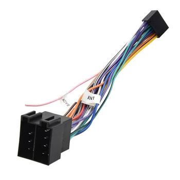 16-контактный кабельный разъем для адаптера ISO, автомобильный стерео Радио, универсальный штекер для подключения к разъему жгута проводов