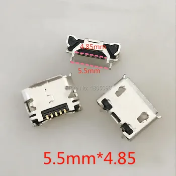 10шт Micro USB 5pin Разъем Ox horn 5,5 *4,85 мм Mini usb Разъем DIP4 для зарядки мобильного телефона 8600 tail socket