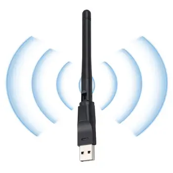 USB Wifi Адаптер 150 Мбит/с 2,4 ГГц 2 ДБ Большая Антенна MT7601 Чип Внешняя Беспроводная сетевая карта Приемник Передатчик сигнала WiFi
