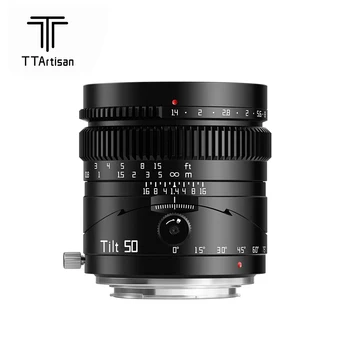 TTArtisan 50 мм F1.4 Tilt Shift Полнокадровый Ручной Объектив с Большой Диафрагмой для Sony E NEX A6300 A6400 A7MIV Leica Sigma Panasonic L