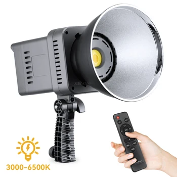 100 Вт Двухцветный COB светодиодный Видеосветильник, лампа для фотосъемки, Заполняющая лампа, камера для съемки в портретной студии, интервью, Заполняющая крепление Bowens