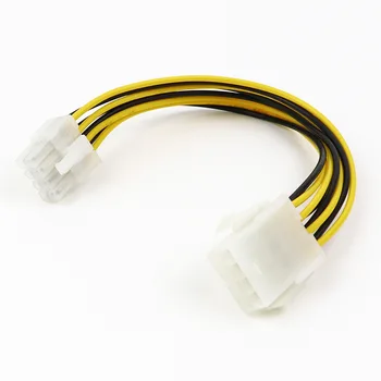 20 см 8-контактный удлинитель питания ATX EPS от мужчины к женщине, кабель-адаптер для материнской платы процессора