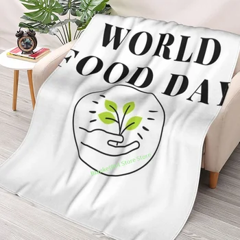 Счастливый Всемирный день еды 2022, Плед с 3D принтом, диван, декоративное одеяло для спальни, Рождественский подарок для детей и взрослых