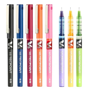 Креативные цветные жидкие гелевые ручки 0,5 мм, фирменные канцелярские принадлежности для офиса, подарки для школьников, письменные принадлежности Kawaii