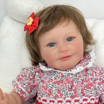 NPK 60cm Reborn Baby Doll Зои Реалистичная кукла с мягким Приятным телом Ручной работы с краской Genesis Видимые вены Несколько слоев