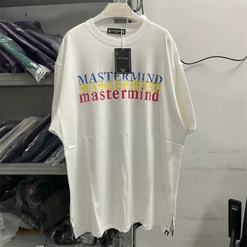 Трехцветная футболка с логотипом Mastermind Для мужчин И женщин, высококачественная футболка с изображением Черепа, футболки оверсайз, топы MMJ
