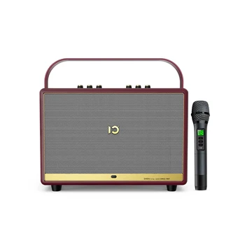 SHIDU T20 в деревянном корпусе, перезаряжаемое Профессиональное звуковое оборудование, Аудиодинамик для телевизора и домашнего кинотеатра, Домашний Hi-Fi Bluetooth динамик