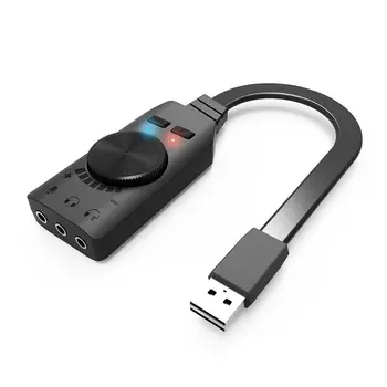 Виртуальная 7,1-канальная звуковая карта GS3 Конвертер Адаптер Внешний USB аудио 3,5 мм Гарнитура стерео для настольного ПК Ноутбука