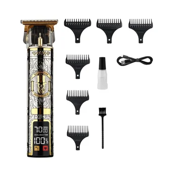 Электрические Машинки для стрижки волос, USB Перезаряжаемый Триммер для бороды, Профессиональная Мужская Машинка для стрижки Волос, Парикмахерская для Стрижки Бороды, B