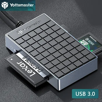 Yottamaster USB A Type C 3,0 Устройство Чтения карт памяти Мультилекторный Адаптер для Чтения карт памяти Micro SD SDHC SDXC MMC TF CF MS Pro Duo Stick