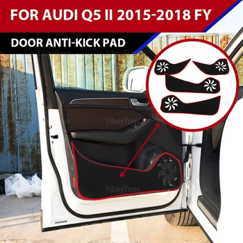 высококачественная Автомобильная Дверь Anti Kick Pad наклейка защитный коврик из Полиэстера для Защиты боковой Кромки ковра для Audi Q5 II 2015-2018 FY