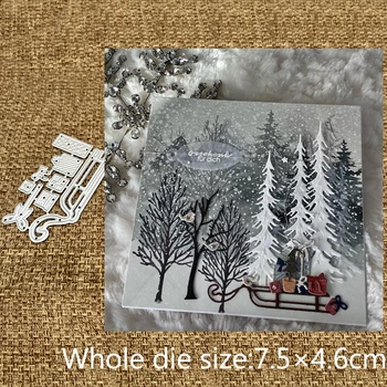 XLDesign Craft Металлические трафаретные формы для резки штампов подарочные украшения для саней альбом для вырезок Альбом для бумажных открыток Ремесленное тиснение