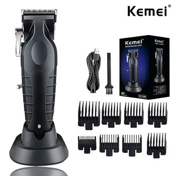 Профессиональная Машинка для стрижки волос Kemei KM-2296 для мужчин, Машинка для стрижки волос с зарядным устройством для сиденья, Машинка для стрижки волос, Машинка для стрижки