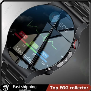 2023 Новые Смарт-часы Мужские ЭКГ PPG Пульсометр Кровяное Давление Трекер Здоровья IP68 Водонепроницаемые Спортивные Смарт-Часы Для Android IOS + Коробка