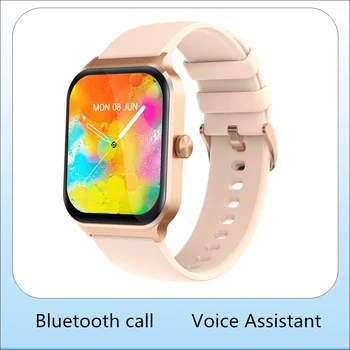 Смарт-Часы Bluetooth Answer Call 1,96 дюймов с Полным сенсорным экраном 320*386 Голосовой Помощник Уведомление о Сообщениях DIY Dials Smartwatch
