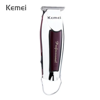 Профессиональная машинка для стрижки волос Kemei Беспроводная машинка для стрижки волос с подзаряжаемым мощным мотором Парикмахерская машинка для стрижки волос Finish Haircut Machine 60G
