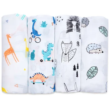Муслиновое детское одеяло из хлопка и бамбука, Мягкое Детское одеяло для новорожденных, Банное полотенце, Муслиновая пеленка для младенцев, Аксессуары для младенцев