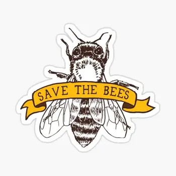 Спасите пчел! Наклейка для ноутбука, Декор, Спальня, Автомобиль, Милый Мультяшный Арт, Модный Общественный Чемодан